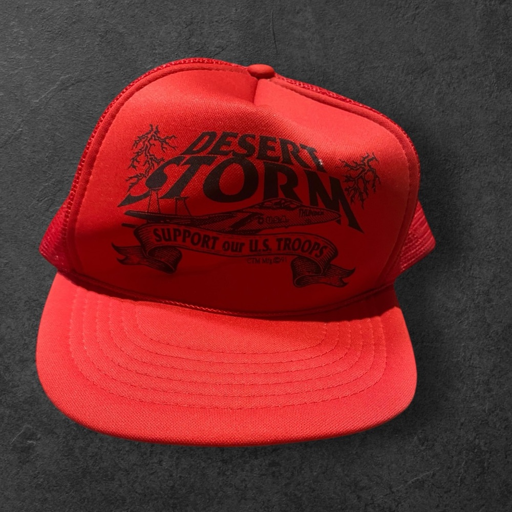 Vintage desert storm hat support our troops